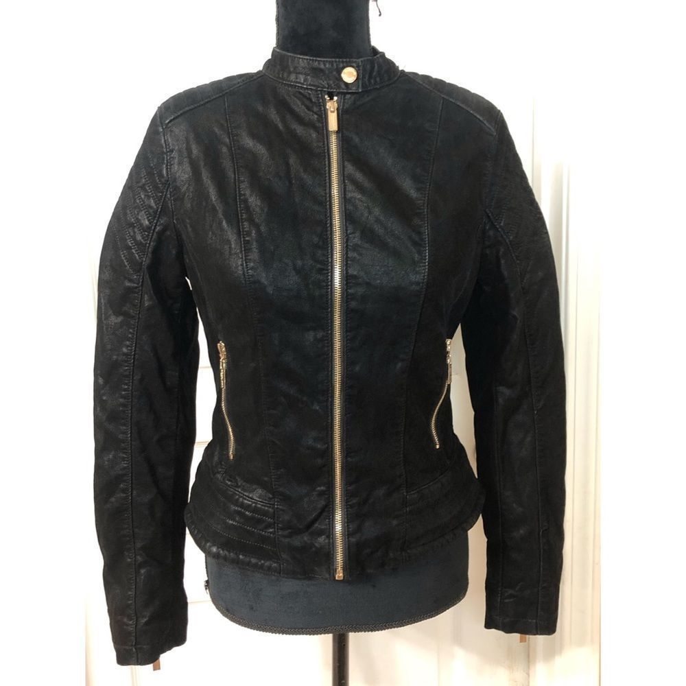 HAPPY JOE’S BLACK MOTO JACKET SZ M
